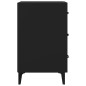 vidaXL Nachttisch Schwarz 40x40x66 cm Holzwerkstoff vidaXL Nachttisch Schwarz 40x40x66 cm Holzwerkstoff