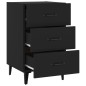 vidaXL Nachttisch Schwarz 40x40x66 cm Holzwerkstoff vidaXL Nachttisch Schwarz 40x40x66 cm Holzwerkstoff