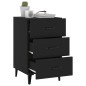 vidaXL Nachttisch Schwarz 40x40x66 cm Holzwerkstoff vidaXL Nachttisch Schwarz 40x40x66 cm Holzwerkstoff