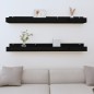 vidaXL Wandregale 2 Stk. Schwarz 110x12x9 cm Massivholz Kiefer vidaXL Wandregale 2 Stk. Schwarz 110x12x9 cm Massivholz Kiefer