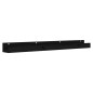 vidaXL Wandregale 2 Stk. Schwarz 110x12x9 cm Massivholz Kiefer vidaXL Wandregale 2 Stk. Schwarz 110x12x9 cm Massivholz Kiefer