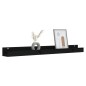 vidaXL Wandregale 2 Stk. Schwarz 110x12x9 cm Massivholz Kiefer vidaXL Wandregale 2 Stk. Schwarz 110x12x9 cm Massivholz Kiefer