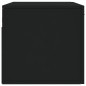 vidaXL Wandschrank Schwarz 80x36,5x35 cm Holzwerkstoff