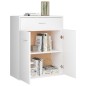 vidaXL Sideboard Weiß 60x30x75 cm Holzwerkstoff vidaXL Sideboard Weiß 60x30x75 cm Holzwerkstoff