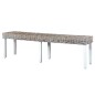 vidaXL Sitzbank 160 cm Weiß Natur Kubu-Rattan und Massivholz Mango vidaXL Sitzbank 160 cm Weiß Natur Kubu-Rattan und Massivholz Mango