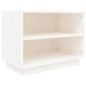 vidaXL Schuhschrank Weiß 60x34x45 cm Massivholz Kiefer vidaXL Schuhschrank Weiß 60x34x45 cm Massivholz Kiefer