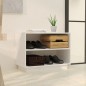vidaXL Schuhschrank Weiß 60x34x45 cm Massivholz Kiefer vidaXL Schuhschrank Weiß 60x34x45 cm Massivholz Kiefer