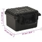 Flugkoffer Tragbar Schwarz 27x25x18 cm PP Flugkoffer Tragbar Schwarz 27x25x18 cm PP