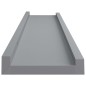 vidaXL Bilderleisten 2 Stk. Grau 60x9x3 cm MDF vidaXL Bilderleisten 2 Stk. Grau 60x9x3 cm MDF