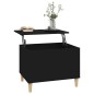 vidaXL Couchtisch Schwarz 60x44,5x45 cm Holzwerkstoff vidaXL Couchtisch Schwarz 60x44,5x45 cm Holzwerkstoff