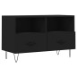 vidaXL TV-Schrank Schwarz 80x36x50 cm Holzwerkstoff vidaXL TV-Schrank Schwarz 80x36x50 cm Holzwerkstoff