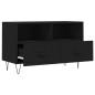 vidaXL TV-Schrank Schwarz 80x36x50 cm Holzwerkstoff vidaXL TV-Schrank Schwarz 80x36x50 cm Holzwerkstoff