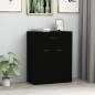 vidaXL Sideboard Schwarz 60x30x75 cm Holzwerkstoff vidaXL Sideboard Schwarz 60x30x75 cm Holzwerkstoff