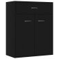 vidaXL Sideboard Schwarz 60x30x75 cm Holzwerkstoff vidaXL Sideboard Schwarz 60x30x75 cm Holzwerkstoff