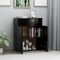 vidaXL Sideboard Schwarz 60x30x75 cm Holzwerkstoff vidaXL Sideboard Schwarz 60x30x75 cm Holzwerkstoff