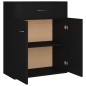 vidaXL Sideboard Schwarz 60x30x75 cm Holzwerkstoff vidaXL Sideboard Schwarz 60x30x75 cm Holzwerkstoff