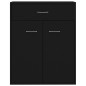 vidaXL Sideboard Schwarz 60x30x75 cm Holzwerkstoff vidaXL Sideboard Schwarz 60x30x75 cm Holzwerkstoff