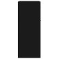 vidaXL Sideboard Schwarz 60x30x75 cm Holzwerkstoff vidaXL Sideboard Schwarz 60x30x75 cm Holzwerkstoff