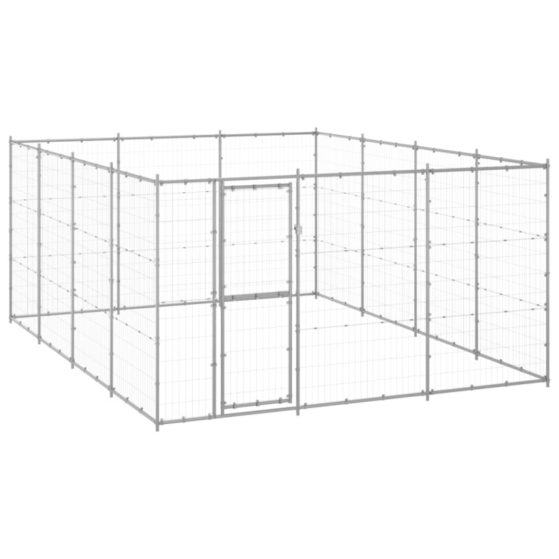 vidaXL Outdoor-Hundezwinger Verzinkter Stahl 14,52 m² vidaXL Outdoor-Hundezwinger Verzinkter Stahl 14,52 m²