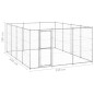 vidaXL Outdoor-Hundezwinger Verzinkter Stahl 14,52 m² vidaXL Outdoor-Hundezwinger Verzinkter Stahl 14,52 m²