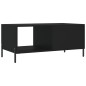 vidaXL Couchtisch Schwarz 90x50x40 cm Holzwerkstoff vidaXL Couchtisch Schwarz 90x50x40 cm Holzwerkstoff