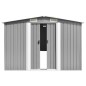 vidaXL Gerätehaus Grau 257x779x181 cm Verzinkter Stahl vidaXL Gerätehaus Grau 257x779x181 cm Verzinkter Stahl