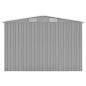 vidaXL Gerätehaus Grau 257x779x181 cm Verzinkter Stahl vidaXL Gerätehaus Grau 257x779x181 cm Verzinkter Stahl