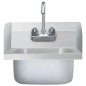 vidaXL Gastro-Handwaschbecken mit Wasserhahn Edelstahl vidaXL Gastro-Handwaschbecken mit Wasserhahn Edelstahl