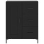 vidaXL Sideboard Schwarz 69,5x34x90 cm Holzwerkstoff vidaXL Sideboard Schwarz 69,5x34x90 cm Holzwerkstoff