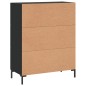 vidaXL Sideboard Schwarz 69,5x34x90 cm Holzwerkstoff vidaXL Sideboard Schwarz 69,5x34x90 cm Holzwerkstoff