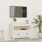 vidaXL TV-Schrank Weiß 79x35x52 cm Massivholz Kiefer vidaXL TV-Schrank Weiß 79x35x52 cm Massivholz Kiefer