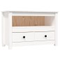 vidaXL TV-Schrank Weiß 79x35x52 cm Massivholz Kiefer vidaXL TV-Schrank Weiß 79x35x52 cm Massivholz Kiefer