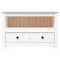 vidaXL TV-Schrank Weiß 79x35x52 cm Massivholz Kiefer vidaXL TV-Schrank Weiß 79x35x52 cm Massivholz Kiefer