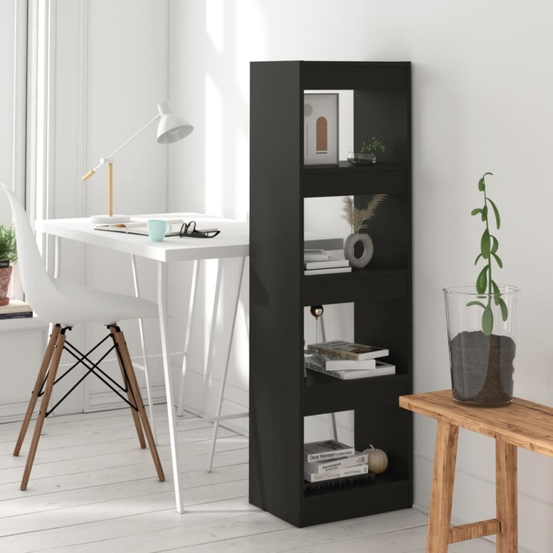 vidaXL Bücherregal/Raumteiler Schwarz 40x30x135 cm vidaXL Bücherregal/Raumteiler Schwarz 40x30x135 cm