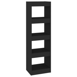 vidaXL Bücherregal/Raumteiler Schwarz 40x30x135 cm