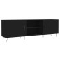 vidaXL TV-Schrank Schwarz 150x30x50 cm Holzwerkstoff vidaXL TV-Schrank Schwarz 150x30x50 cm Holzwerkstoff