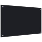 vidaXL Küchenrückwand Schwarz 80x50 cm Hartglas vidaXL Küchenrückwand Schwarz 80x50 cm Hartglas