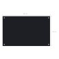 vidaXL Küchenrückwand Schwarz 80x50 cm Hartglas vidaXL Küchenrückwand Schwarz 80x50 cm Hartglas