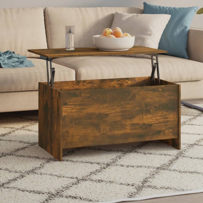 vidaXL Couchtisch Räuchereiche 102x55,5x52,5 cm Holzwerkstoff vidaXL Couchtisch Räuchereiche 102x55,5x52,5 cm Holzwerkstoff