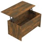 vidaXL Couchtisch Räuchereiche 102x55,5x52,5 cm Holzwerkstoff vidaXL Couchtisch Räuchereiche 102x55,5x52,5 cm Holzwerkstoff