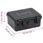vidaXL Flugkoffer Tragbar Schwarz 24x19x11 cm PP vidaXL Flugkoffer Tragbar Schwarz 24x19x11 cm PP