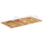 vidaXL Tischplatte Massivholz Mango 25-27 mm 120x60 cm vidaXL Tischplatte Massivholz Mango 25-27 mm 120x60 cm