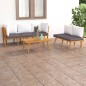 vidaXL 5-tlg. Garten-Lounge-Set mit Kissen Massivholz Akazie vidaXL 5-tlg. Garten-Lounge-Set mit Kissen Massivholz Akazie