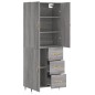 Highboard Grau Sonoma 69,5x34x180 cm Holzwerkstoff Highboard Grau Sonoma 69,5x34x180 cm Holzwerkstoff