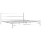 vidaXL Bettgestell Weiß Metall 160×200 cm vidaXL Bettgestell Weiß Metall 160×200 cm