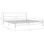 vidaXL Bettgestell Weiß Metall 160×200 cm vidaXL Bettgestell Weiß Metall 160×200 cm