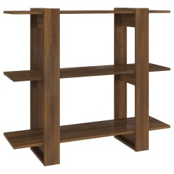 vidaXL Bücherregal/Raumteiler Braun Eichen-Optik 100×30×87 cm
