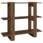 vidaXL Bücherregal/Raumteiler Braun Eichen-Optik 100×30×87 cm vidaXL Bücherregal/Raumteiler Braun Eichen-Optik 100×30×87 cm