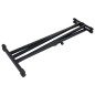 vidaXL Doppelstrebiger Keyboard-Ständer und Hocker Set Schwarz vidaXL Doppelstrebiger Keyboard-Ständer und Hocker Set Schwarz