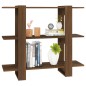 vidaXL Bücherregal/Raumteiler Braun Eichen-Optik 100×30×87 cm vidaXL Bücherregal/Raumteiler Braun Eichen-Optik 100×30×87 cm